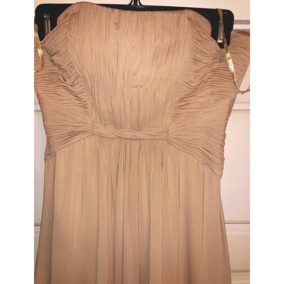 BCBG MaxAzria nude strapless dress. Size 4 - Picture 3 of 5